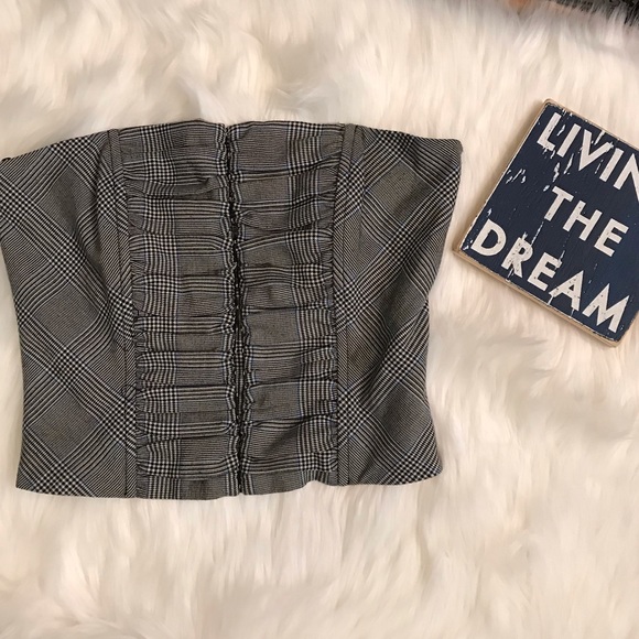 Guess Tops - Guess Jeans Bustier Corset Strapless Top